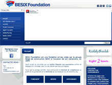 Tablet Screenshot of besixfoundation.com